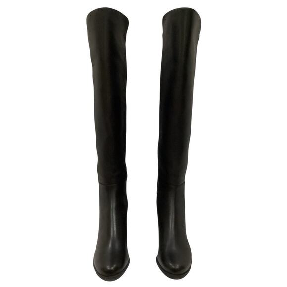 Stuart Weitzman City Block Boot Nappa Leather Over The Knee Boot In Black Size 7 - Picture 5 of 14